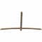 Ekena Millwork Bellingham Smooth Timber Gable Bracket, Douglas Fir, 84"W x 49"H x 1 1/2"D x 3 1/2"F, 14/12 Pitch GBW084X49X0204BEL00SDF - alternate 4